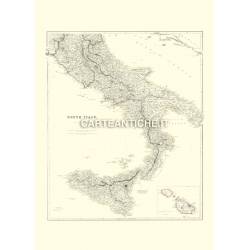 Mappa Sud Italia 1832