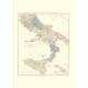 Mappa antica Sud Italia 1901