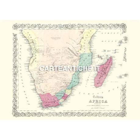 Carta antica: Africa Sud 02 - Colton 1855