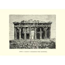 Atene, facciata occidentale del Partenone.