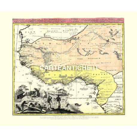 Carta antica: Africa 08 - E. Homan 1743
