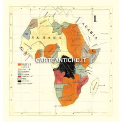 Carta antica: Africa 12 - Mappa dei Missionari 1908