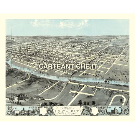 Veduta antica: USA - Iowa City, Iowa - Ruger 1868
